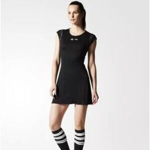 Adidas Womens Y-3 Roland Garros Dress Black Size S